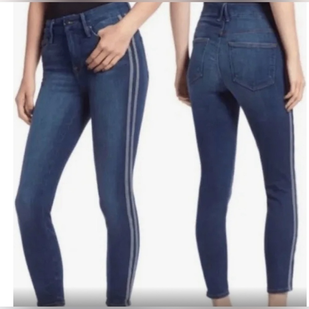 Good American Good Legs Side Stripe Jeans size 28